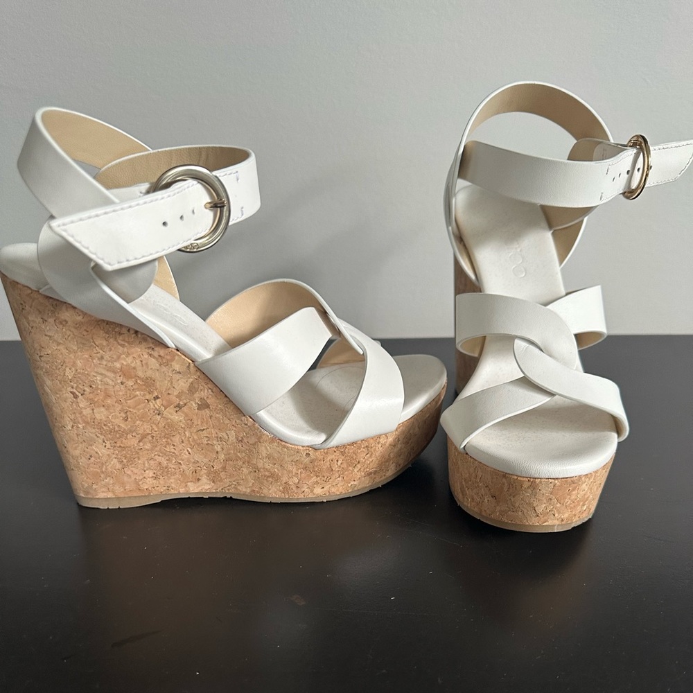 Gorgeous Jimmy Choo cork wedges LIKE NEW*****